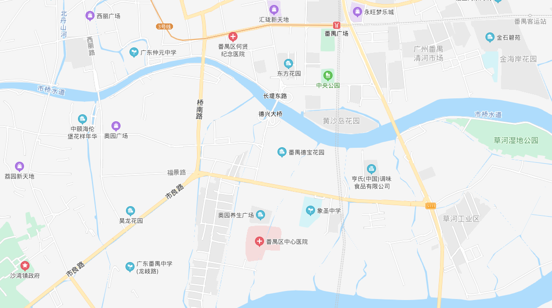 广州市番禺区中心医院地图